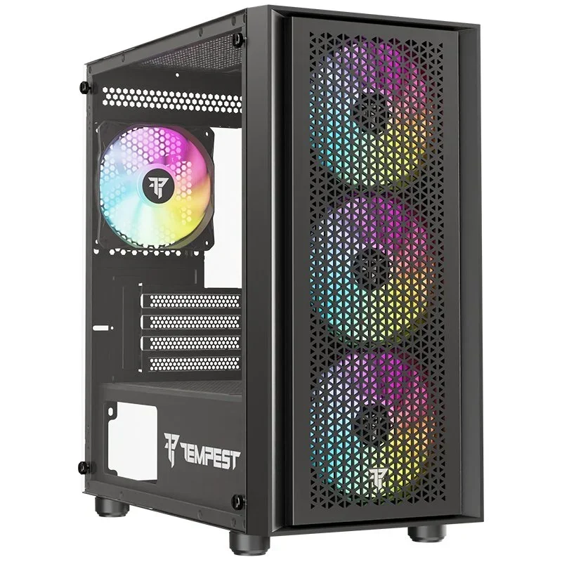 Tempest Rampart ARGB M-ATX Cristal Templado USB 3.0 Negro