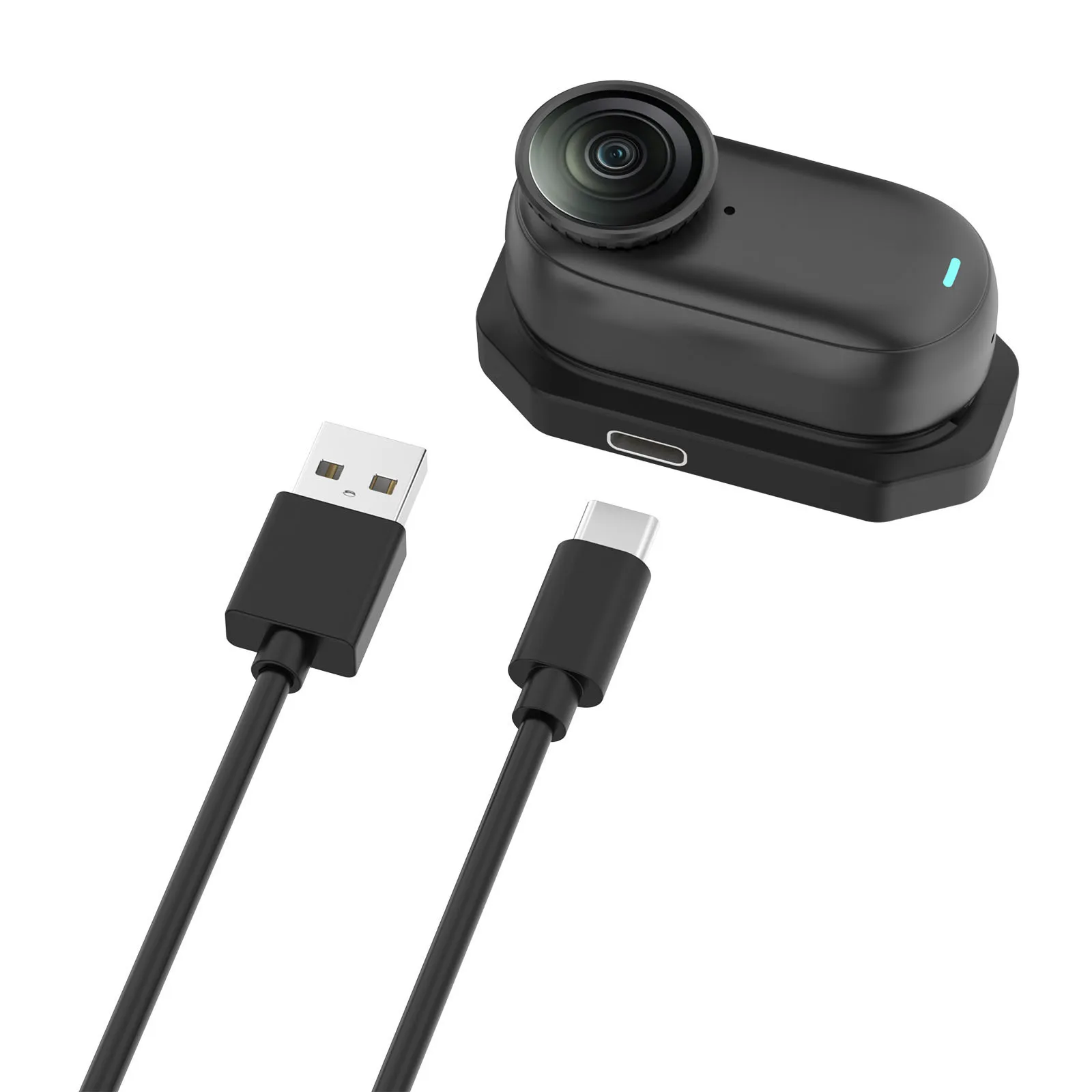 Base de cargador magnético para Insta360 GO3, Mini estación de carga para cámara de acción, Cable de carga portátil tipo C, accesorios para cámara - imagen 2