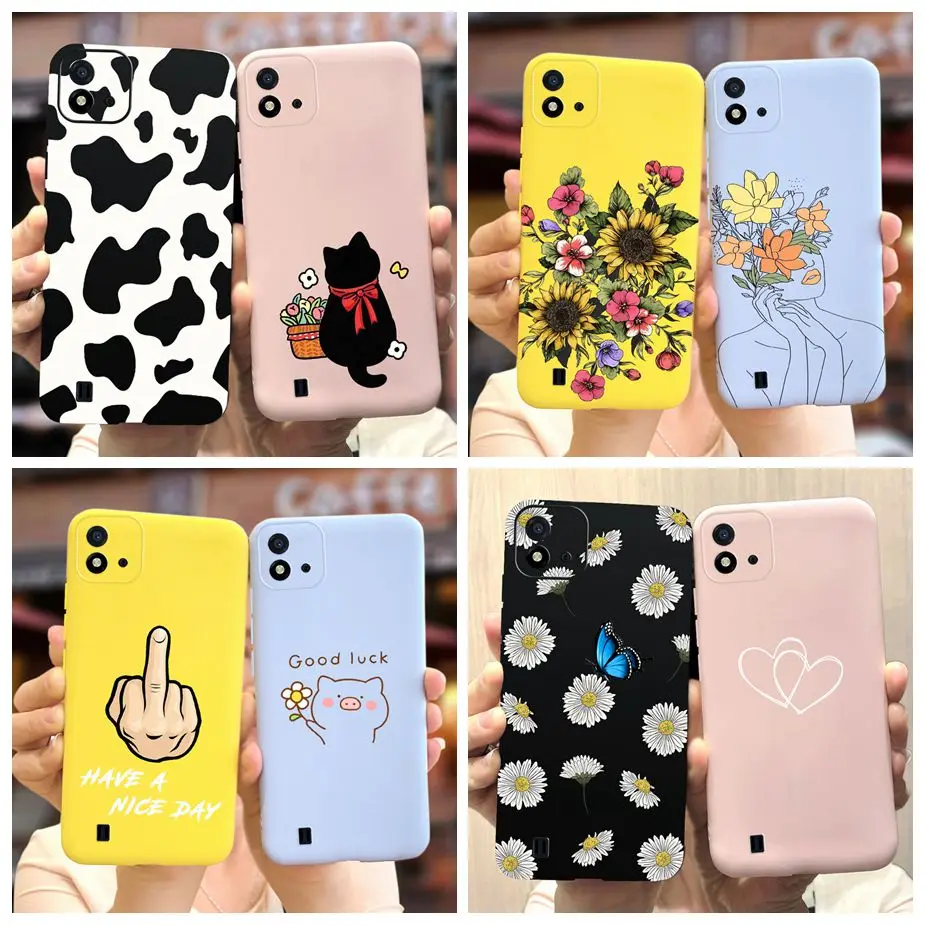 Para Realme C11 2021 funda trasera de silicona suave a la moda para Oppo Realme C11 2020 C 11 2021 Fundas de teléfono Fundas RealmeC11 parachoques
