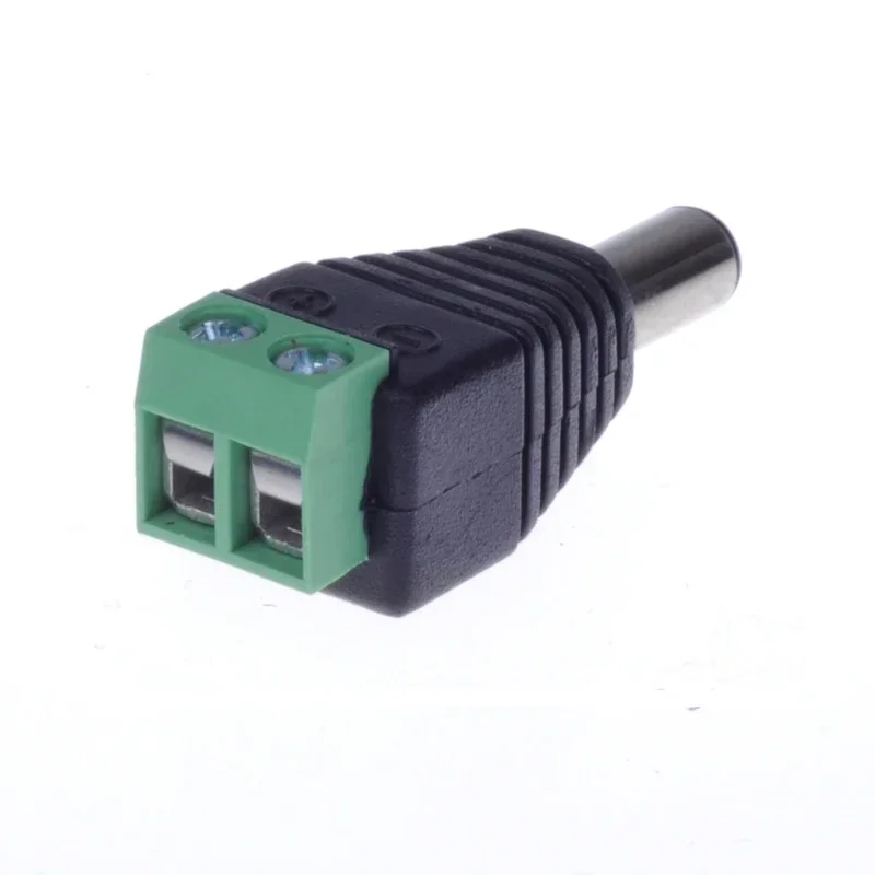 100 unids/lote 2,1mm x 5,5mm hembra macho adaptador de enchufe de alimentación CC para cámara CCTV - imagen 5