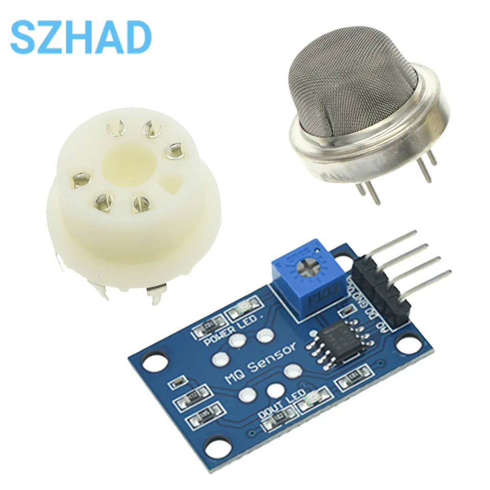 Módulo Sensor de Gas MQ-131/136/137/138/139 ozono amoniaco sulfuro de hidrógeno con Base de enchufe