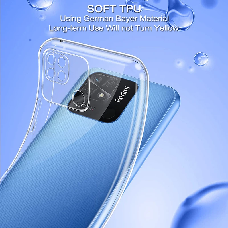 Funda de teléfono transparente Original para Xiaomi POCO C3 C31 C40, protector de cámara, TPU suave 360, a prueba de golpes, Funda transparente para móvil - imagen 5