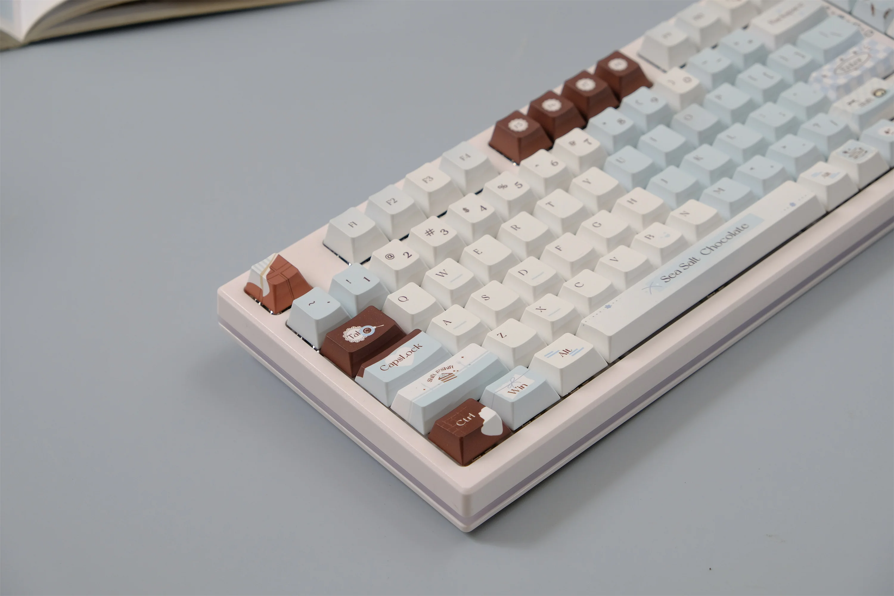 Teclas de Chocolate y sal marina, 151 teclas, Material PBT, perfil de cereza, DYE-SUB personalizado para teclado mecánico CHERRY MX Switch - imagen 5
