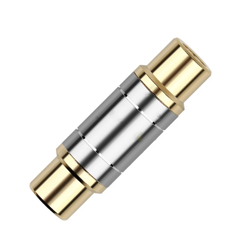 Conectores RCA duales hembra a hembra, adaptador recto, extensor de Cable de altavoz chapado en oro C5, 2/4/6 Uds. - imagen 4