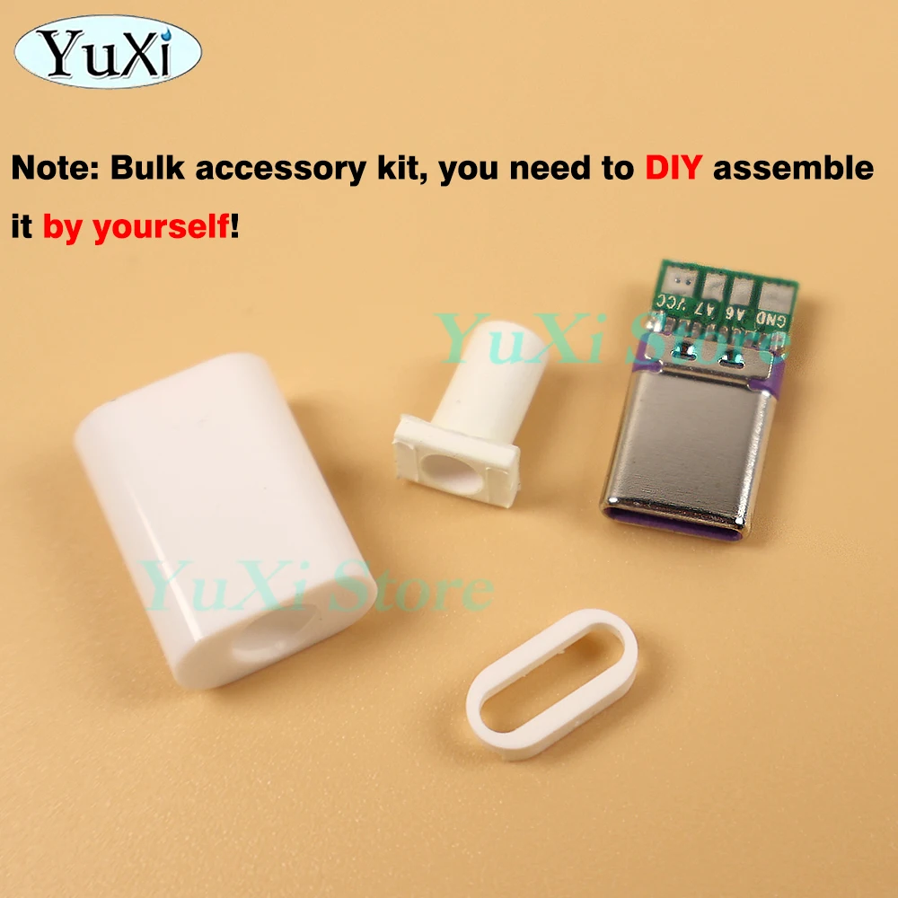 Conector Mirco USB 3,1, carcasa adaptadora de enchufe trasero macho para teléfono, carga rápida, conexión de soldadura con placa PCB, Kit DIY - imagen 3