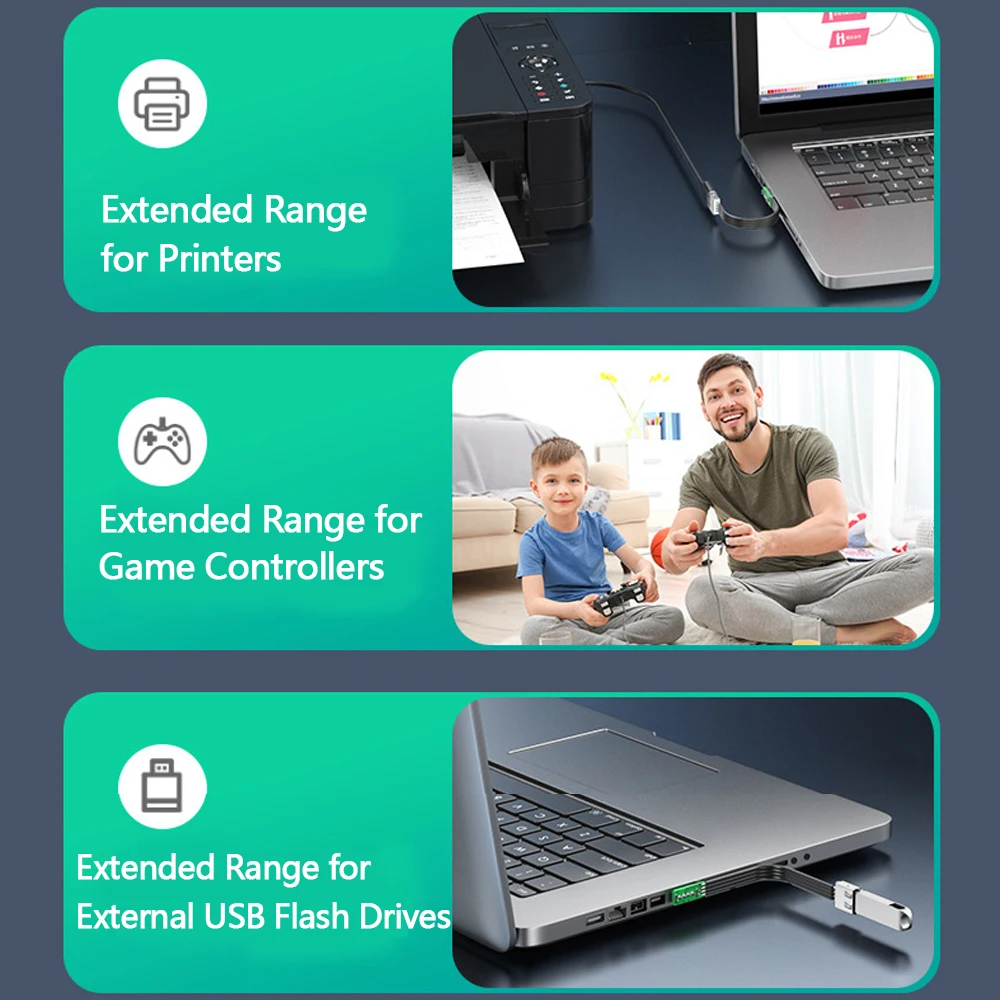 Cable plano de silicona USB 2.0 Cable de extensión de unidad Flash de ángulo arriba/abajo/izquierdo/derecho de 90 grados para teclado de ratón - imagen 5