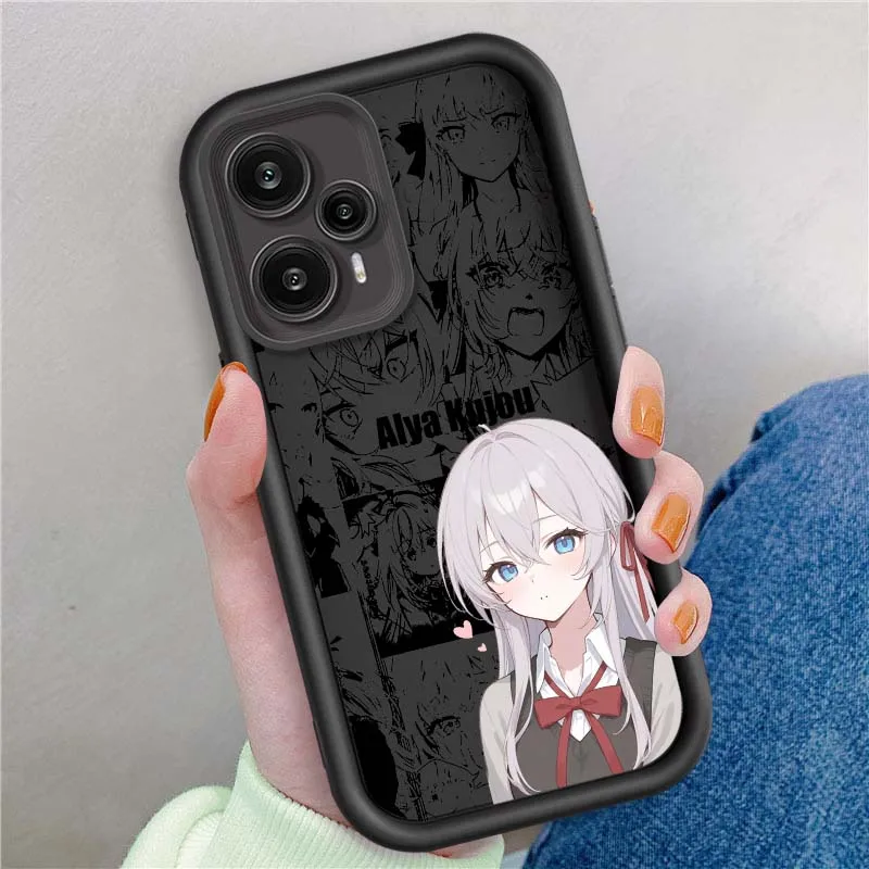 Alya Kujou Anime para Xiaomi Poco X3 X4 X5 X6 X7 C65 C75 M4 M5 M5S F6 F4 F5 Pro GT NFC ojo escalera funda de teléfono - imagen 2