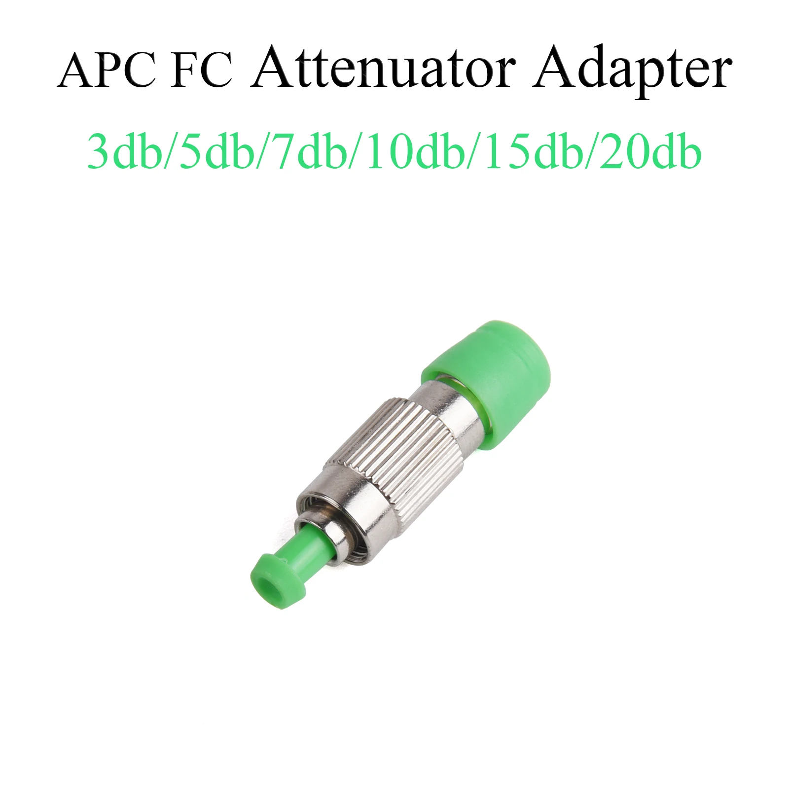 1 Uds APC FC atenuador de fibra 3DB-20DB adaptador de fibra óptica monomodo FC macho a conector hembra FC 3DB/5DB/7DB/10DB/15DB/20DB - imagen 2