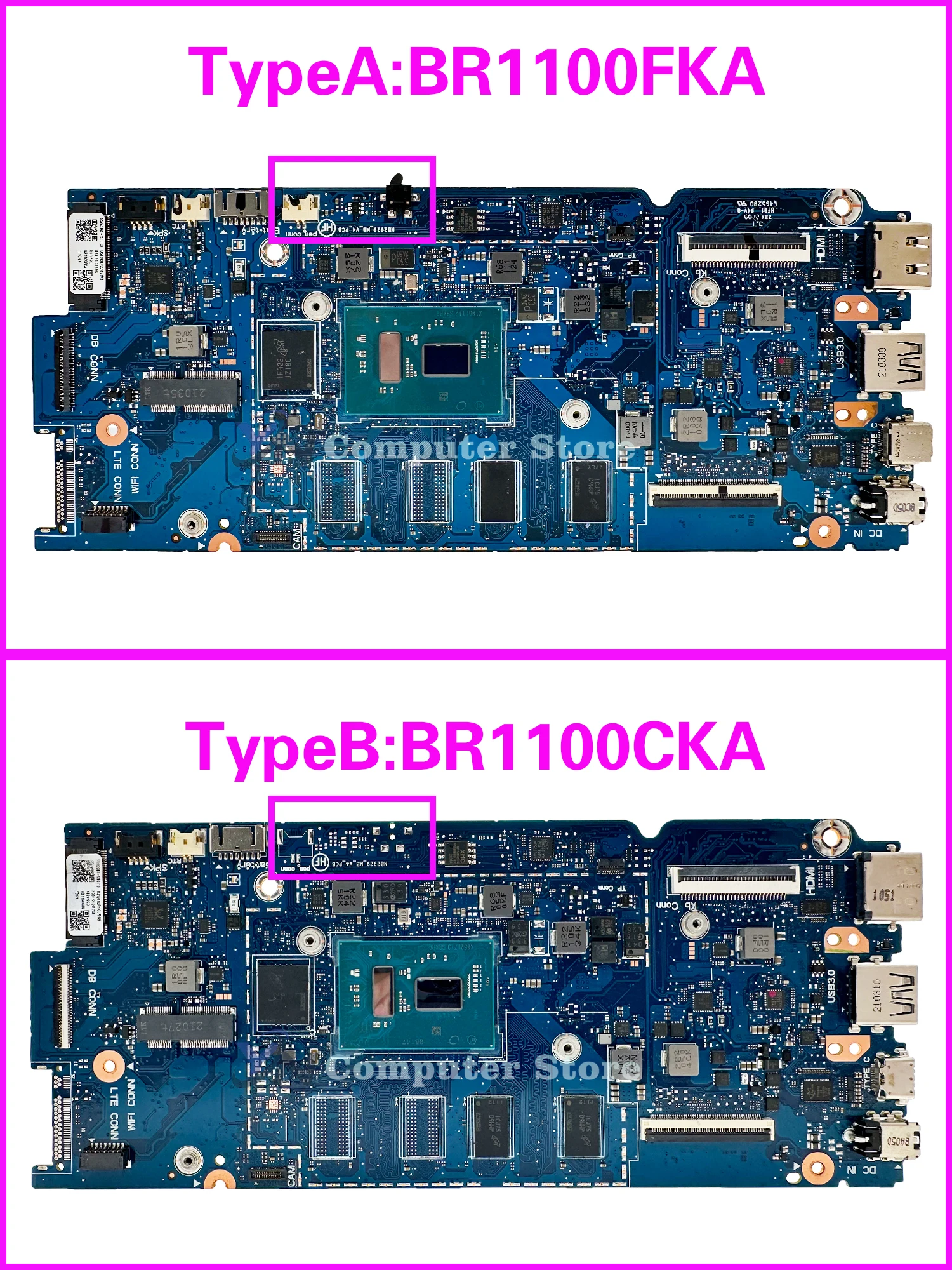 Placa base NB2929 para ASUS BR1100CKA BR1100FKA B1100FKA B1100CKA placa base para ordenador portátil N4500 N5100 N6000 prueba de 100% OK - imagen 3