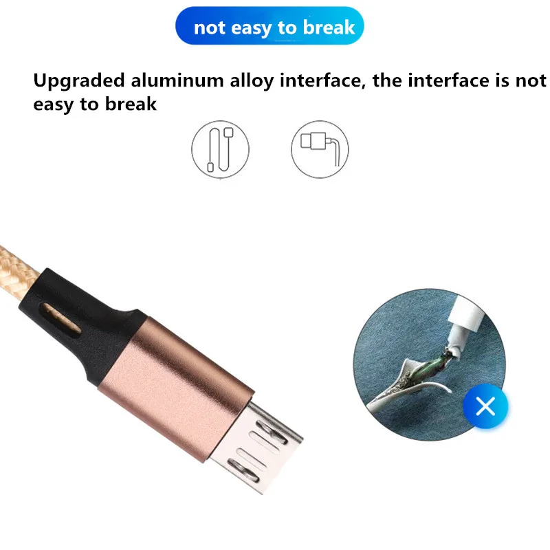 Cable de carga 3 en 1, Cable cargador USB tipo C, Micro Cable multipuerto de 1,2 M/2M/3M para iPhone 15 14 Pro Max Samsung Galaxy Xiaomi 12 - imagen 3