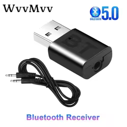 Adaptador Bluetooth 5.0 USB Receptor Auxiliar 3,5 mm Estéreo