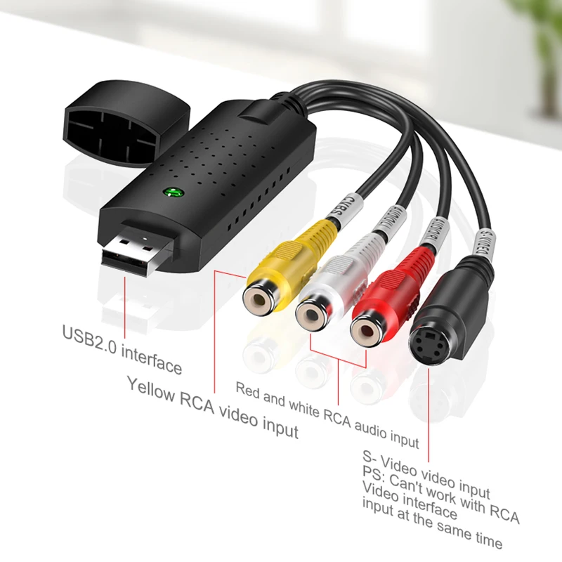 Easycap Tarjeta Captura USB 2.0 – 4 Canales para VHS/DVD/TV - imagen 4