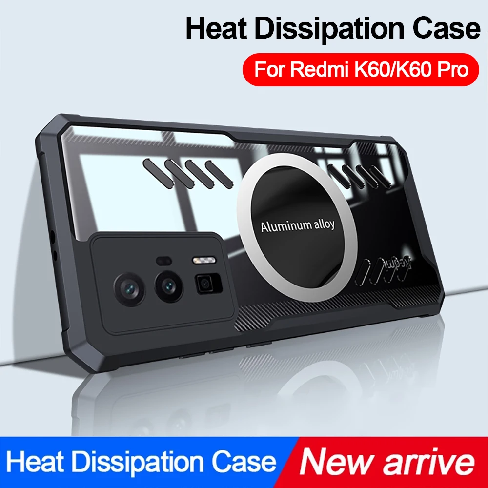 Capa para Xiaomi 13T Pro Redmi K60 Ultra Funda HD transparente cubierta de disipación de calor para Redmi K60 POCO F5 Pro Fundas Funda - imagen 4