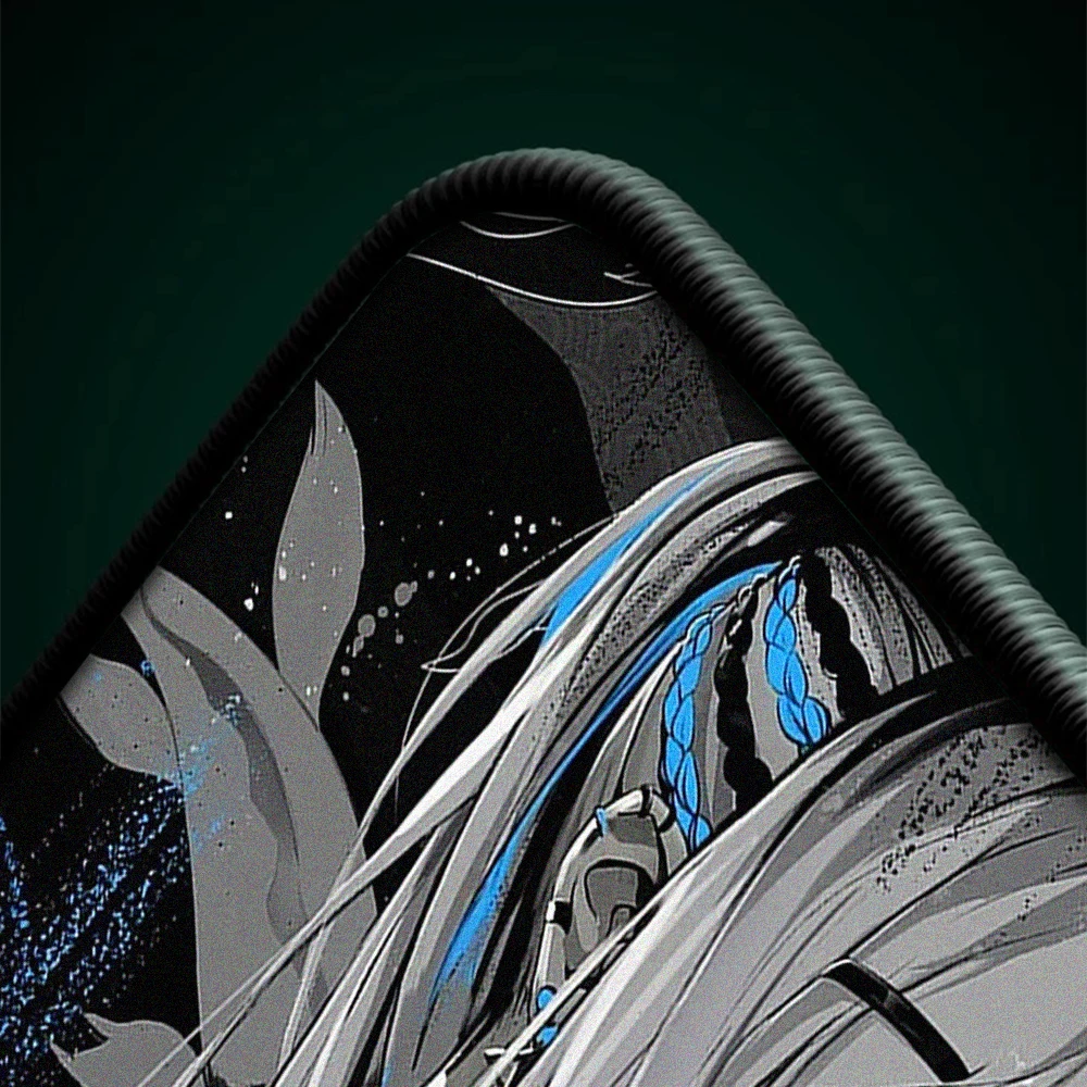 Kazemi-alfombrilla de ratón de e-sports Akari, parte inferior antideslizante de alta elasticidad, alfombrilla de ratón de Anime para juegos, alfombrilla de ratón de ordenador antideslizante, alfombrilla de mesa de goma - imagen 3