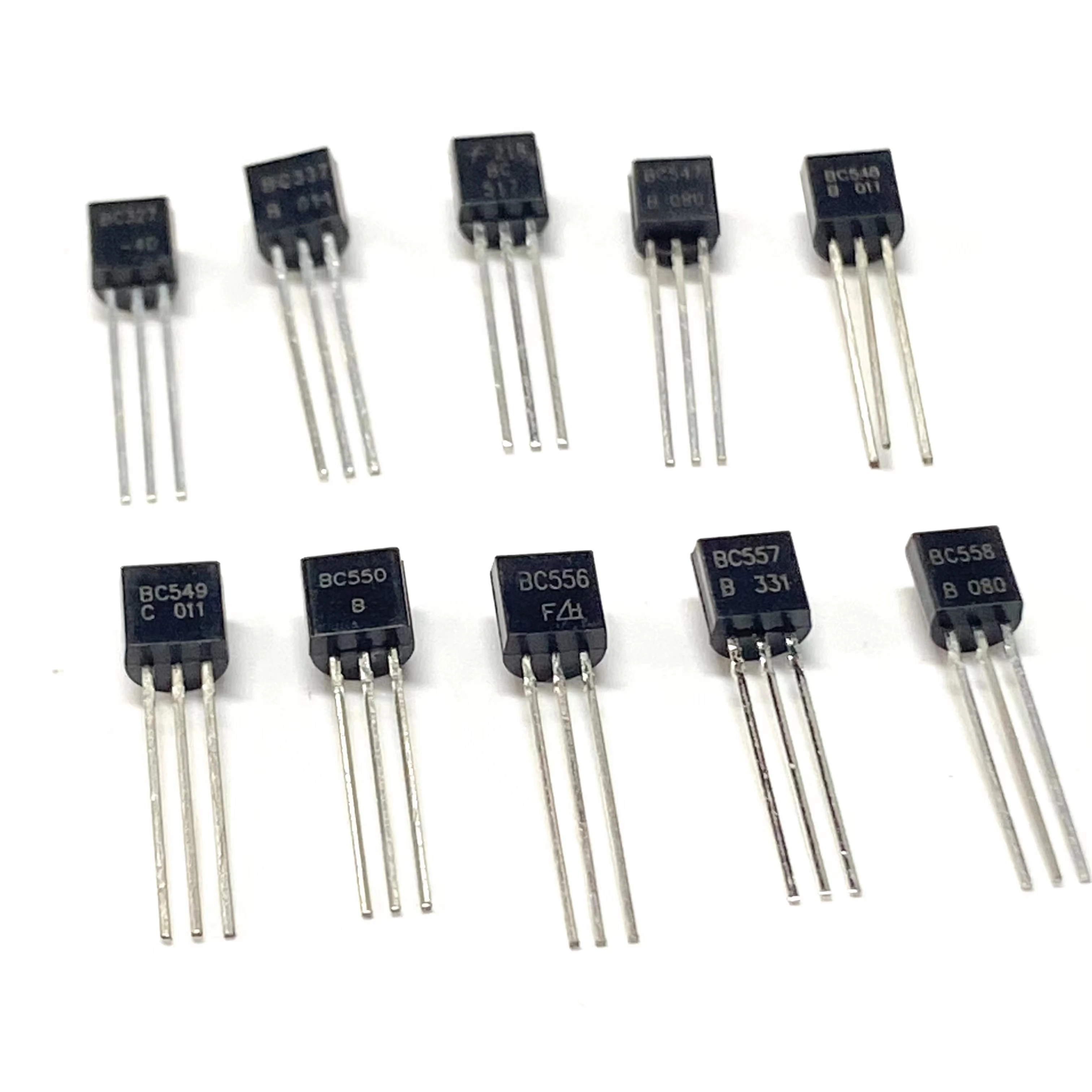 Kit de transistores TO-92 conjunto surtido PNP NPN BC517 BC547 BC548 BC327 BC337 BC549 BC550 BC556 BC557 BC558 10 valores 200 Uds - imagen 5