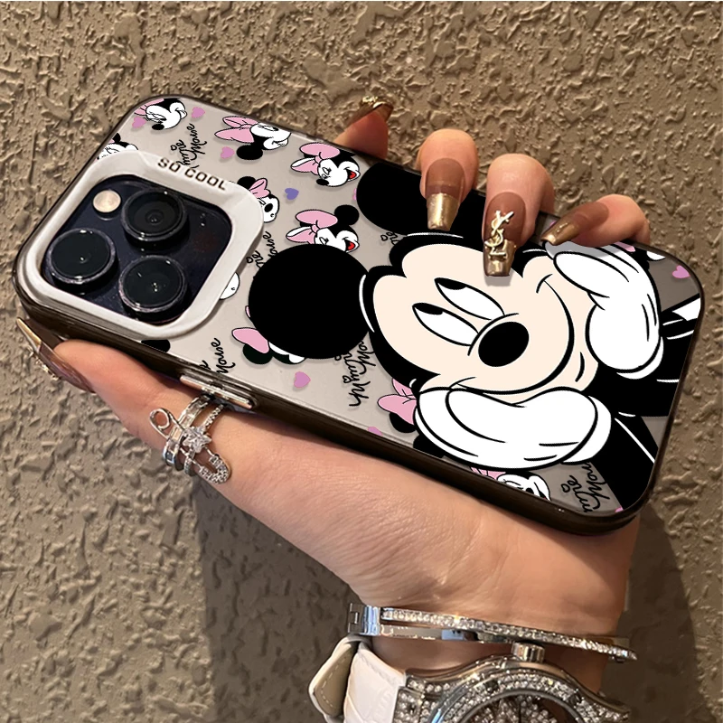 Funda bonita de Mickey Minnie de Disney para Samsung Galaxy S23 S24 S25 S22 Ultra S21 Plus FE A56 A36 A26 5G A16 A06 4G Note 20 - imagen 3