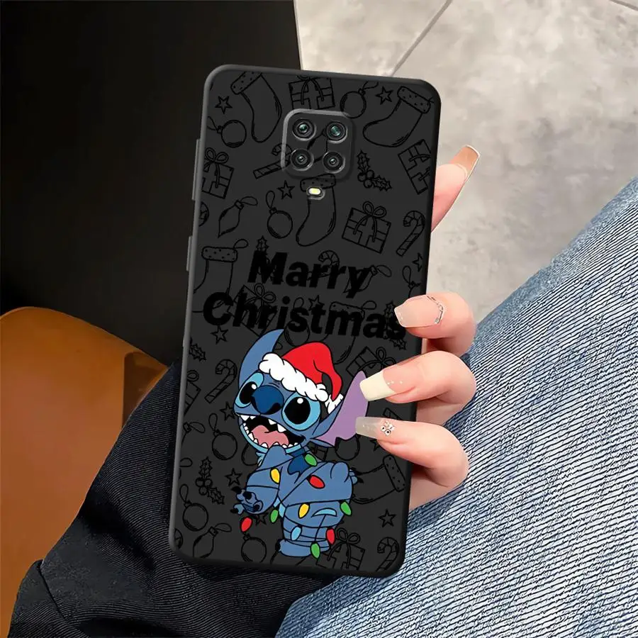 Funda de teléfono suave negra para Xiaomi Redmi Note 12s 11s 9S 9 10 11 12 Pro 13 14 Pro Plus 7 8 10S Navidad lindo punto de dibujos animados - imagen 3
