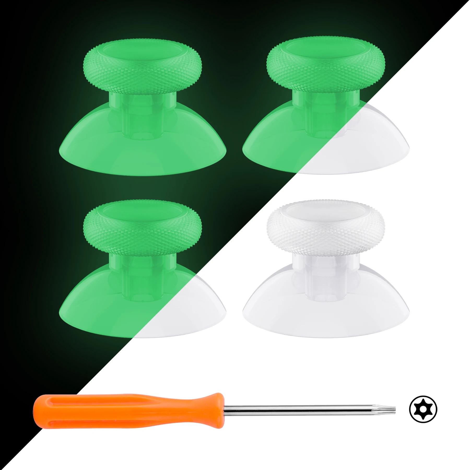 eXtremeRate 4 piezas de joystick de repuesto para Xbox One y Xbox Series X/S y Xbox One S/X y Xbox Elite V1