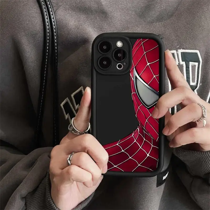Funda de teléfono para Xiaomi Mi 14 Pro, POCO M6 Pro, X5, X3, NFC, F3, GT, F4, F5, X4, 11 Lite, 5G, NE, 12T, carcasa trasera de silicona suave de Spider Man - imagen 4