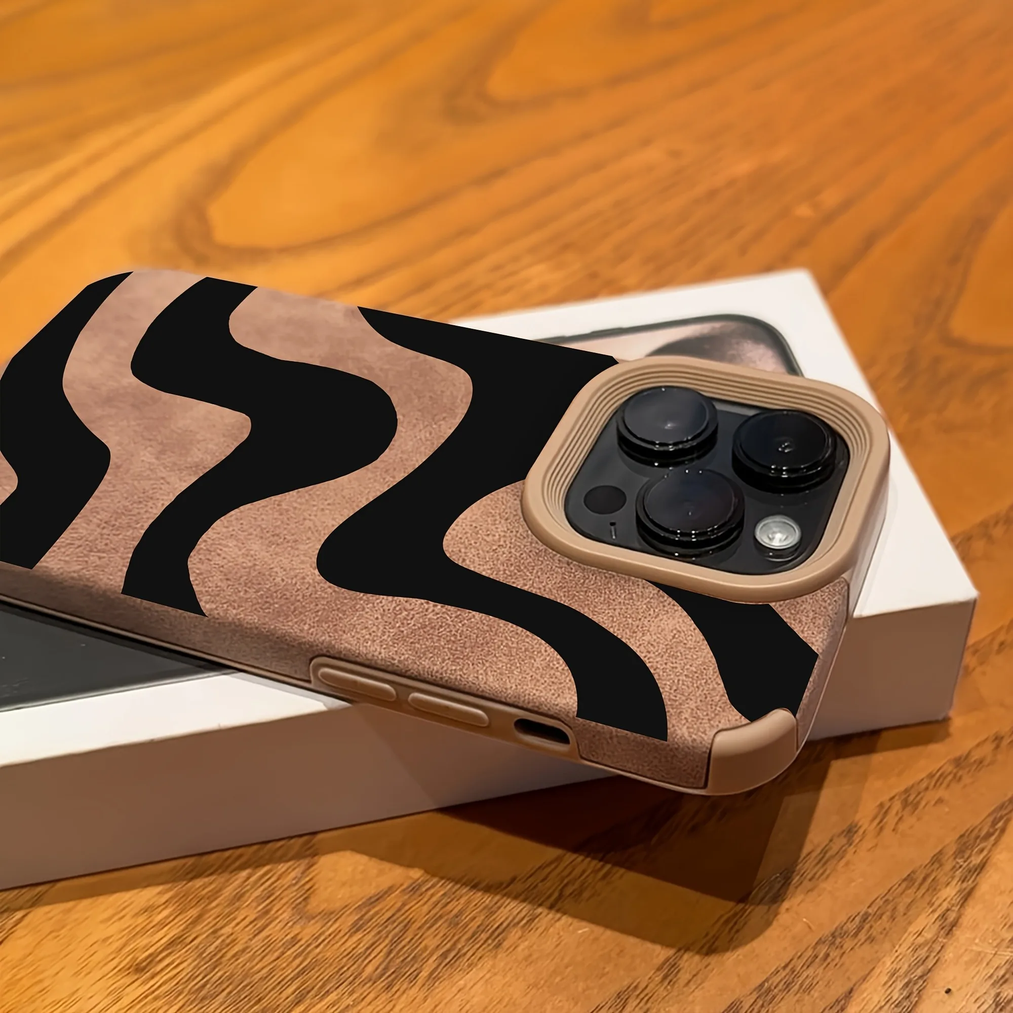 Nueva funda de teléfono con estampado de leopardo marrón de Halloween para iPhone 17 16 15 14 13 12 11 Pro Max XS XR 16 15 Plus 17 Air Funda de cuero sintético - imagen 5