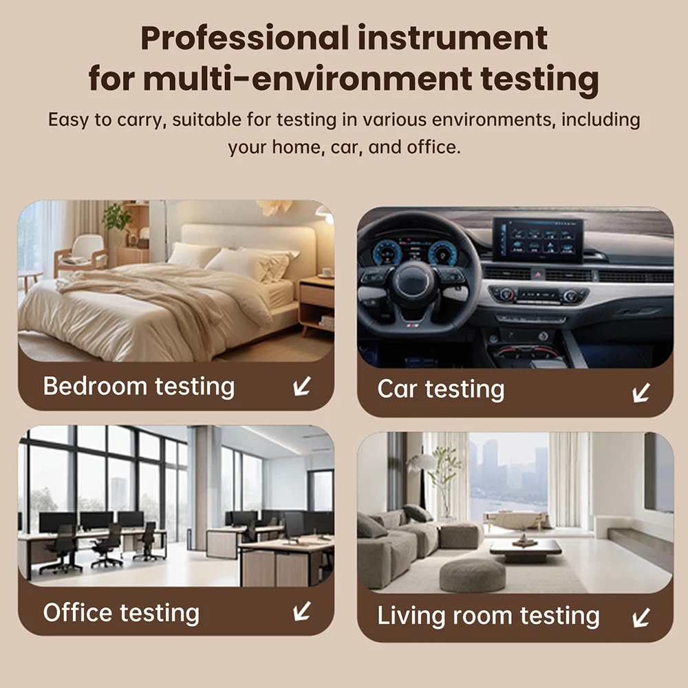 Tuya WiFi 10 en 1 Detector de calidad del aire Monitor de CO2 PM0.3 PM1.0 PM2.5 PM10 Detector de formaldehído medidor de temperatura y humedad - imagen 5