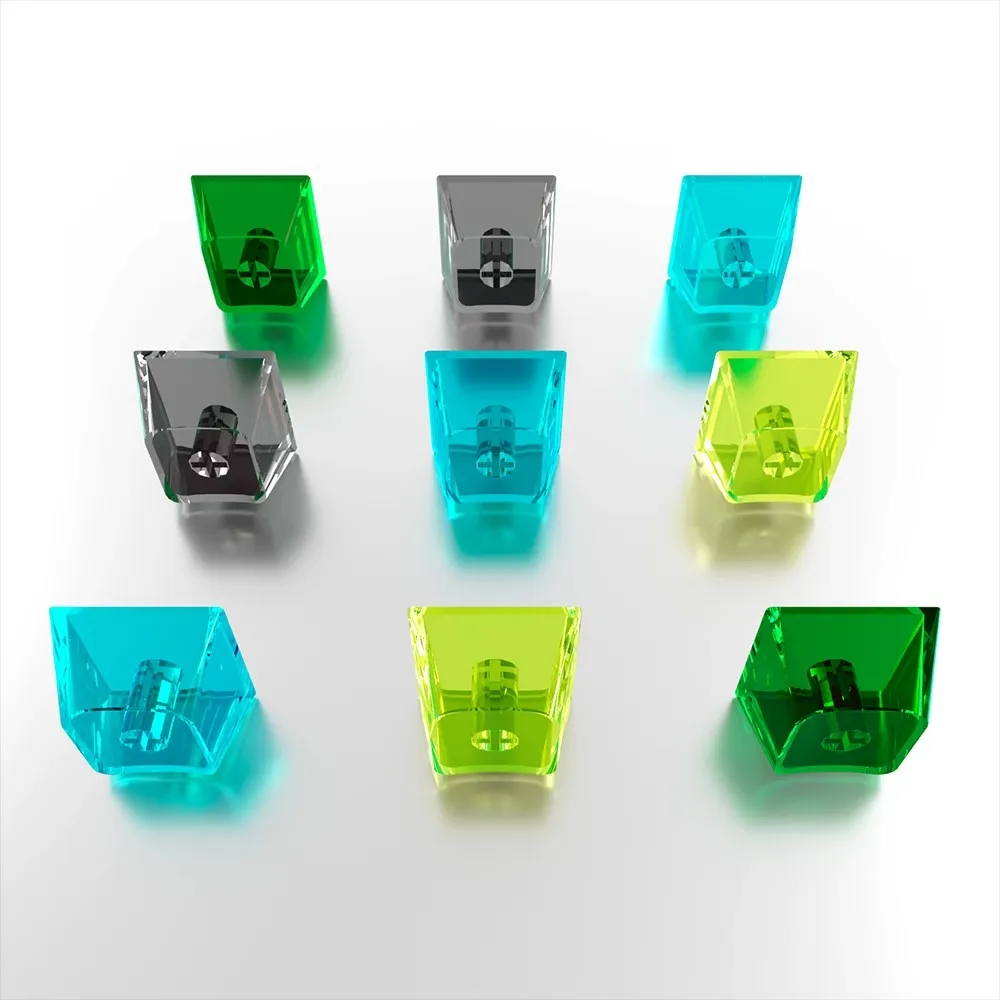 10 unids/pack Material de PC teclas transparentes de altura perfil de cereza 1U 1,0X tapas de teclas en blanco personalizadas DIY teclas no impresas - imagen 5