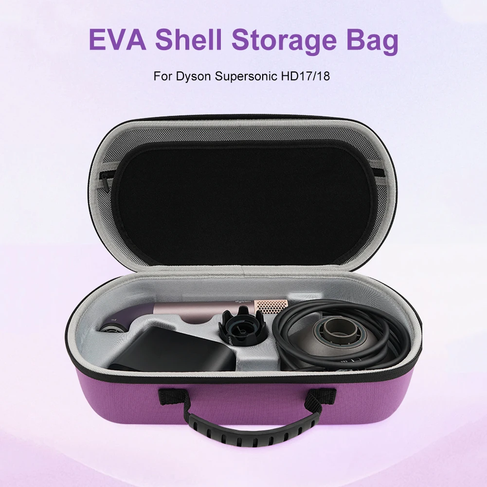 Bolsa de almacenamiento Estuche De Viaje a prueba de golpes Bolsa de transporte portátil para secador de pelo para accesorios Dyson Supersonic HD17/18 - imagen 3