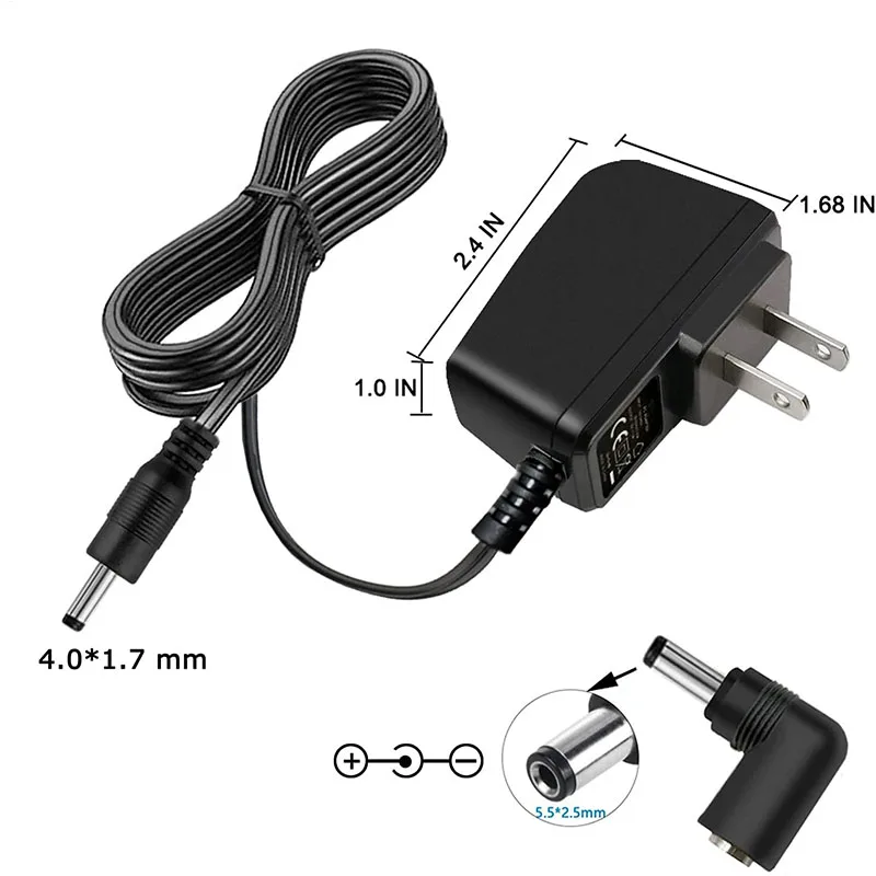 Adaptador de fuente de alimentación de CA a CC de 6V 1A para Monitor de presión arterial del brazo superior Omron Healthcare serie 5 10 BP652N Hem-ADPTW5 reemplaza - imagen 3