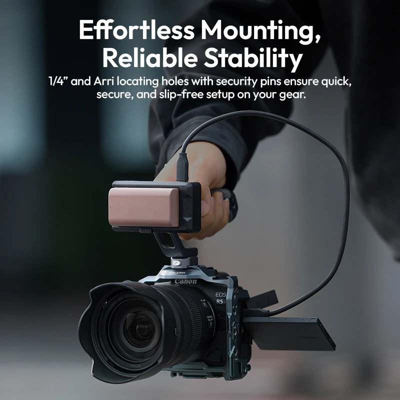 Placa adaptadora de batería Ulanzi PA03 NP-F para baterías Sony NP-F550,F570,F750,F770,F960, monitoreo de energía en tiempo Real, protección completa - imagen 5