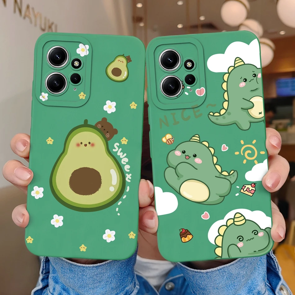 Funda para Xiaomi Redmi Note 12 12S 4G 5G silicona líquida suave Linda antigolpes funda trasera de teléfono para Redmi Note 12 S Coque - imagen 4