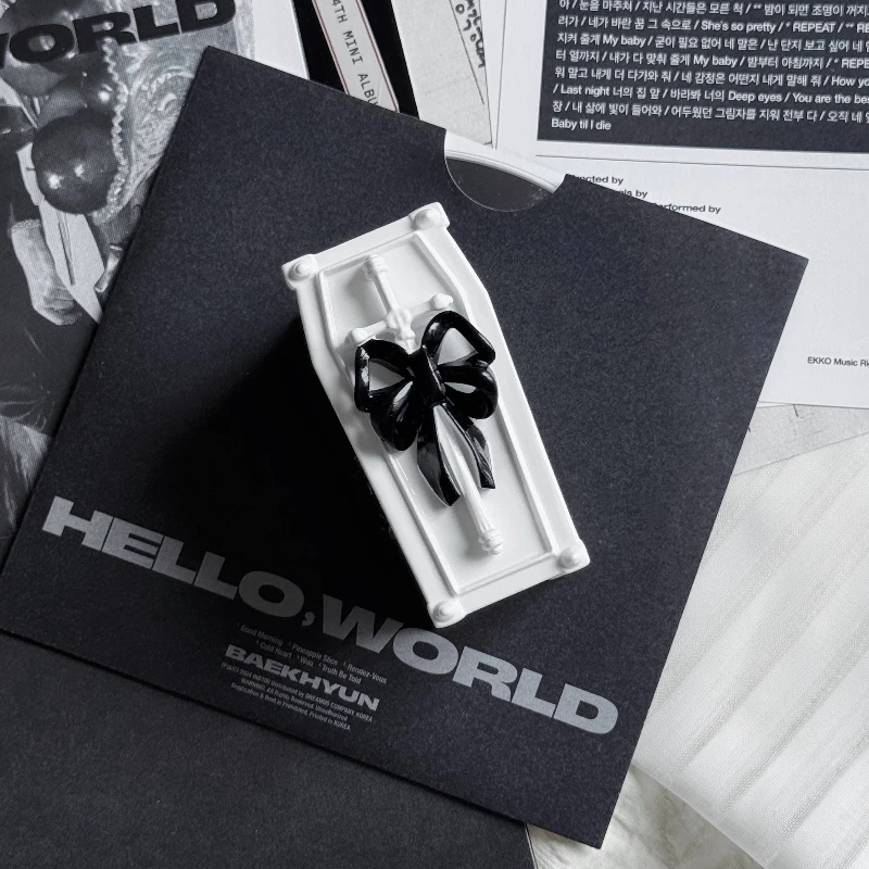 Funda para auriculares con tema de ataúd pequeño, personalizada para Airpods, resina 3D, originalidad, protección contra caídas todo incluido, funda para auriculares, regalo - imagen 4