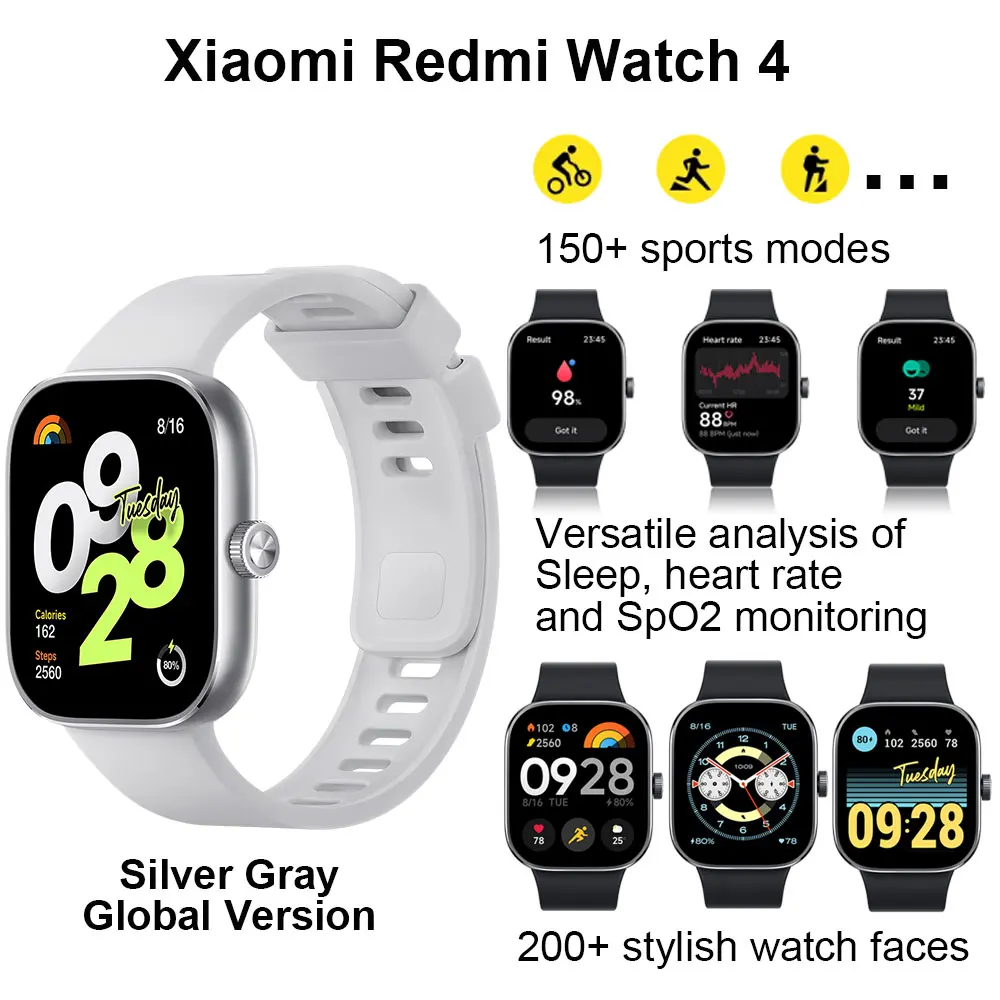 Redmi Watch 4 - Silver Gray