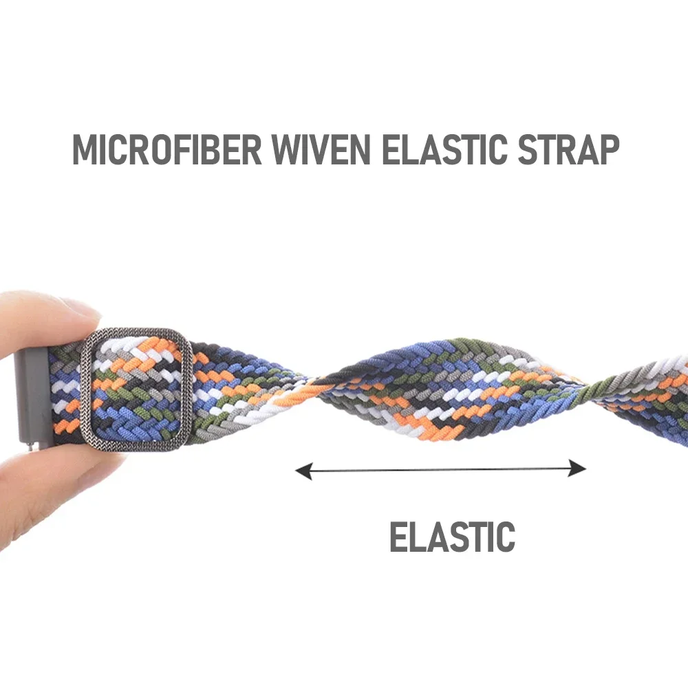 Correa de nailon trenzado para TicWatch Pro 3 Ultra, banda de reloj GPS/LTE para Ticwatch GTX S2 E2 E3 GTH/GTW, 20mm, 22mm - imagen 5