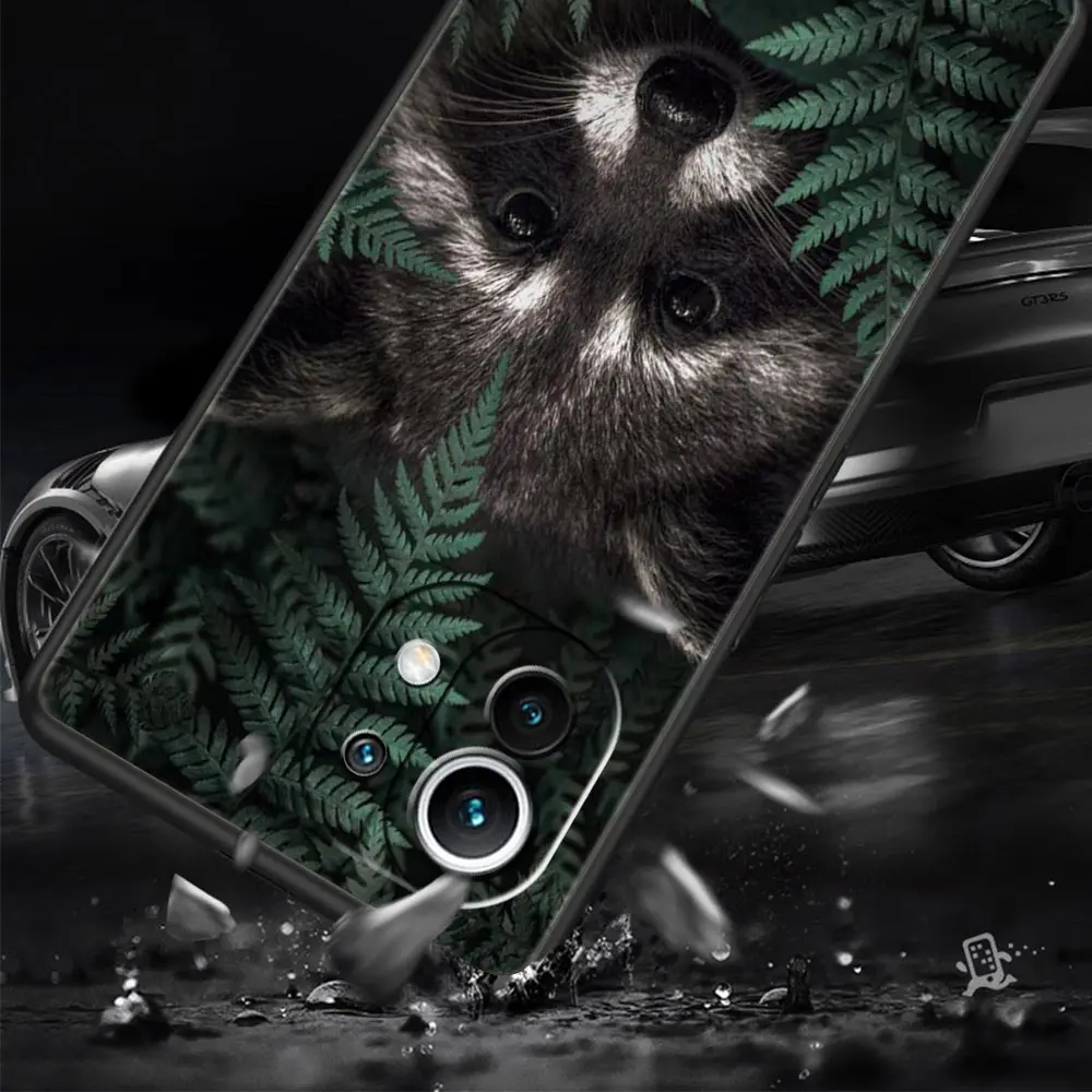 Funda de teléfono mapache para Xiaomi Mi 15 14 13 12 11 Lite 13T 12T Pro Poco X6 X5 X4 Pro 5G X3 NFC F6 F5 F4 M5 funda suave - imagen 3