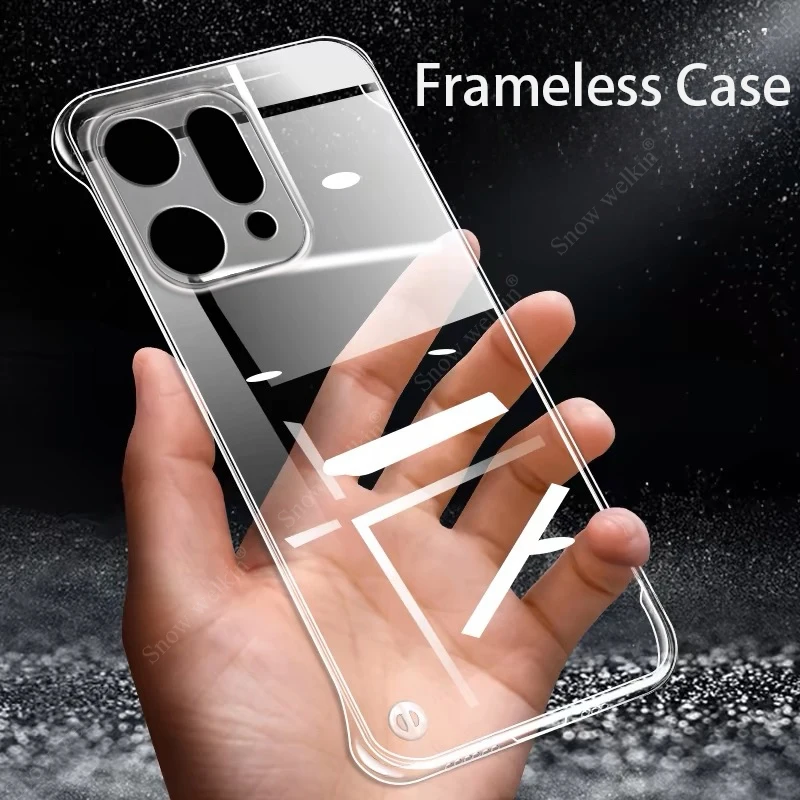 Funda rígida de plástico transparente y delgada sin marco para Oppo Reno 14 13 12 11 10 9 Reno14 Pro, Fundas traseras para teléfono - imagen 2