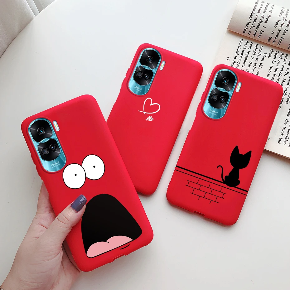 Para Honor 90 Lite Honor90 Pro 5G Funda de silicona suave lindo gato dibujos animados Funda Coque para Honor 90 Pro 90Lite Funda protectora