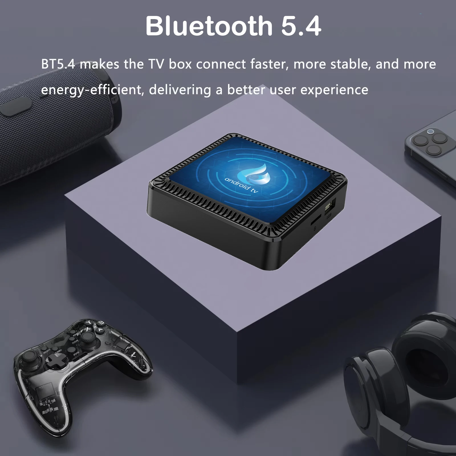 Q17 Smart TV Box 5G Wifi Android 14 TV Box Quad Core Allwinner H313 64GB 128GB decodificador asistente de Google reproductor multimedia Netflix - imagen 5