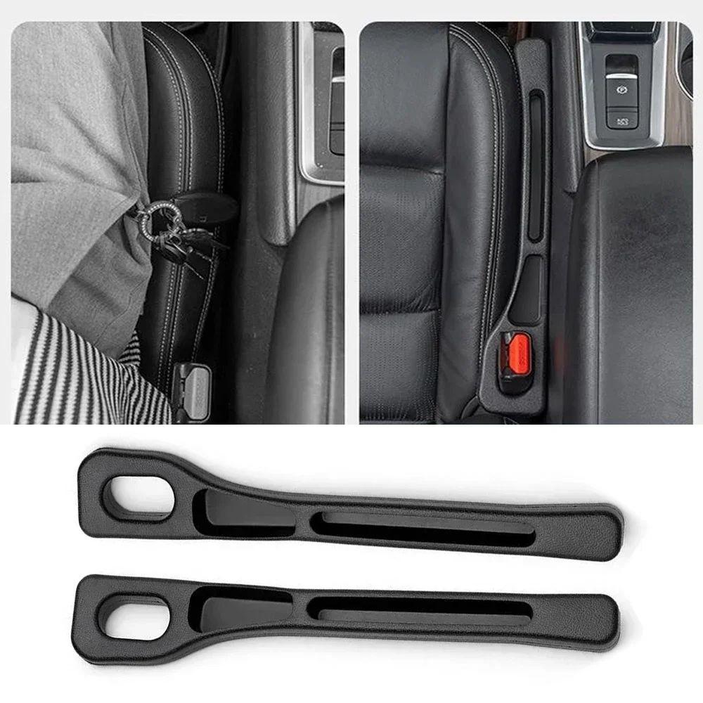 Organizador de relleno de espacio para asiento de coche, accesorios universales de PU para espacio de asiento de coche, tira de tapón antifugas, ranura para espacio de asiento, 2 uds. - imagen 4
