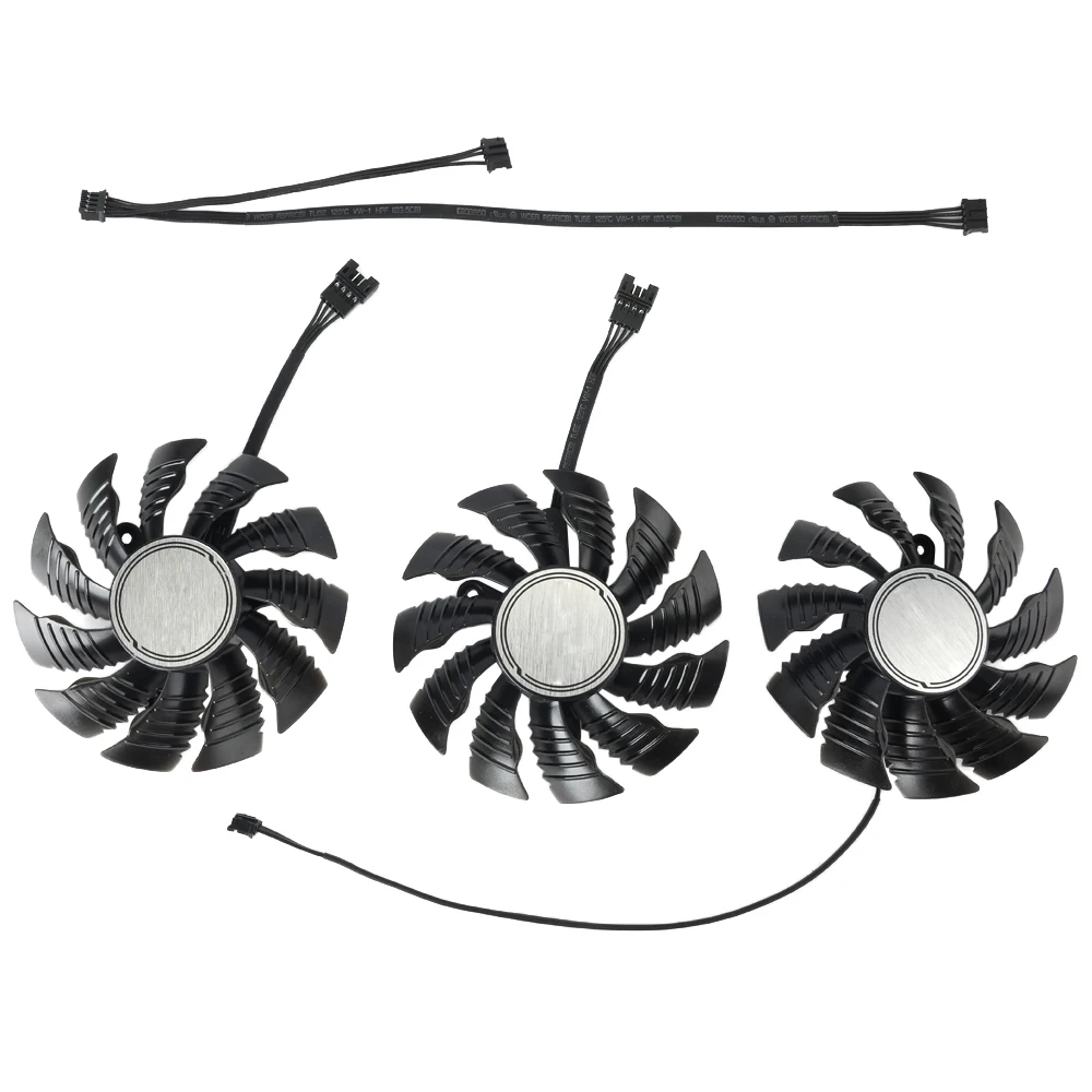 Ventilador enfriador de tarjeta de vídeo Original, dispositivo de refrigeración de 82mm T128015SU, 4 pines, 0.5AMP, para Gigabyte RTX 3070, GAMING/ GV-N3070GAMING, tarjeta gráfica de OC-8GD - imagen 2