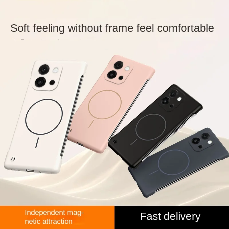 Para OnePlus 13T funda dura de PC con carga inalámbrica magnética funda protectora trasera delgada para OnePlus 13 13R 13T 12R carcasa de teléfono - imagen 3