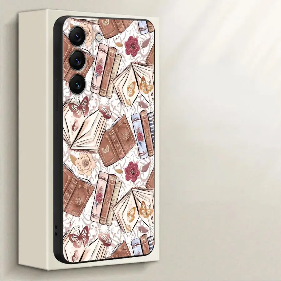 Funda de teléfono suave para Samsung Galaxy A51 A24 A35 A36 A26 A13 A14 A34 A15 A16 A11 A12 A22 A52 varios libros - imagen 2