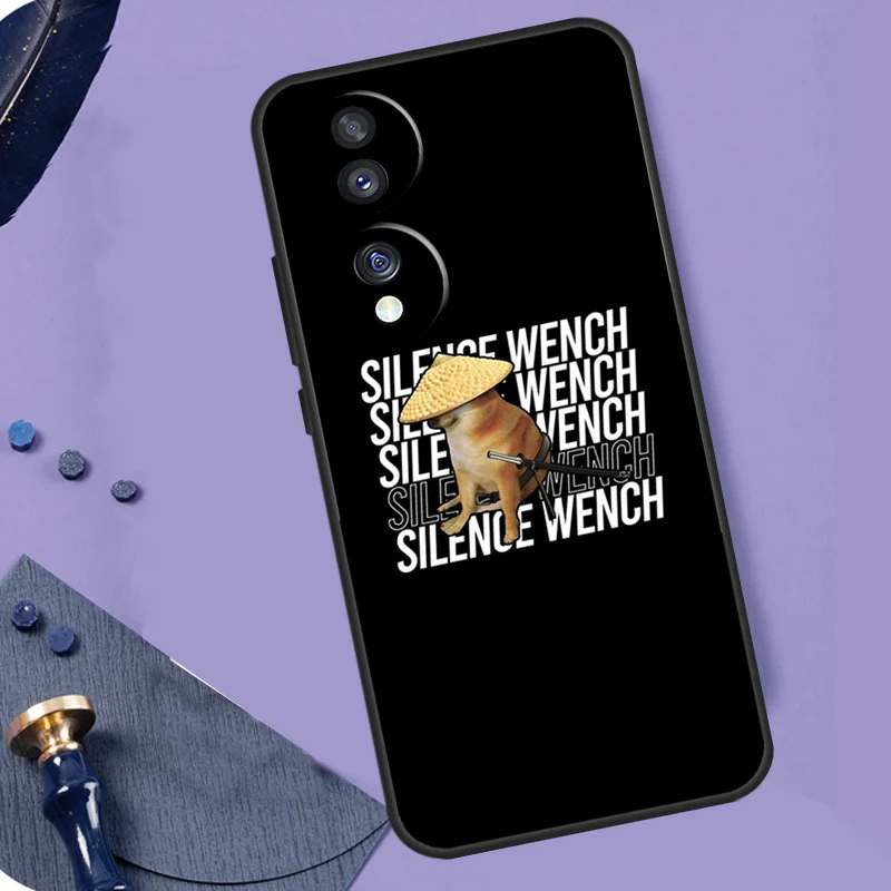 Cheems Shiba Inu Doge Meme funda para Honor Magic 5 6 7 Lite 8 Pro X9a X9b X9c X9d X8a X8b X8c 50 70 90 200 400 Pro Coque - imagen 3