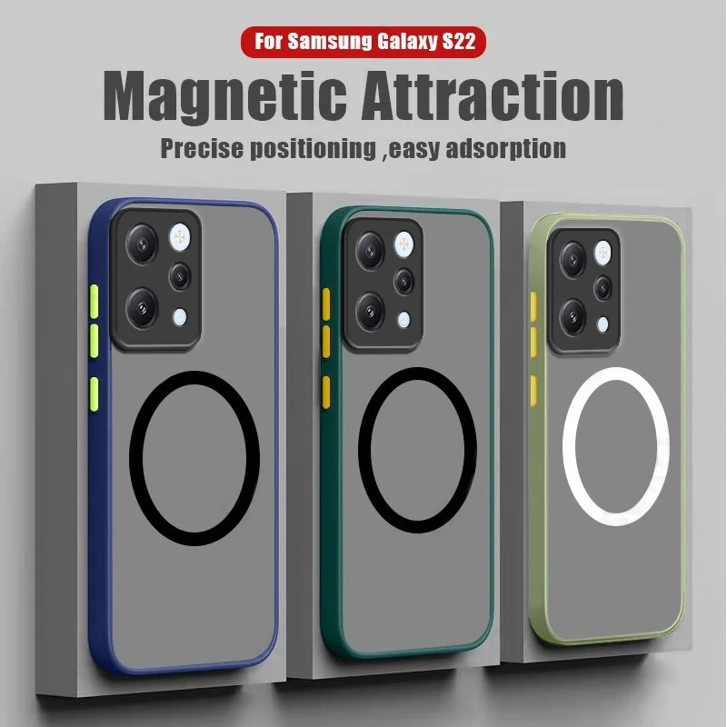 Funda de teléfono mate translúcida Magsafe para Xiaomi Redmi Poco X3 M3 M4 M2 Pro X5 X6 F5 M6 Pro M6Pro C50 C40 4G 5G