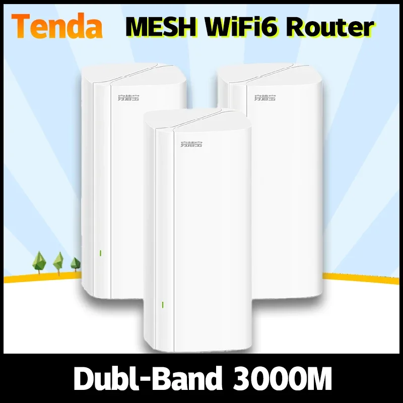 Tenda EM/EC12 AX3000 Wifi6 enrutador de malla Gigabit Hearty todo el hogar 5G 2402Mbps sistema Wi-Fi6 extensor Wifi de alta velocidad de largo alcance - imagen 2