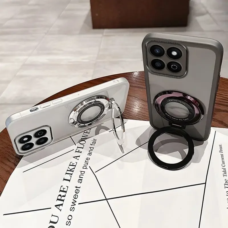 Para POCO X7 Pro funda para POCO X7 soporte de anillo carcasa protectora a prueba de golpes TPU cubierta transparente trasera - imagen 5