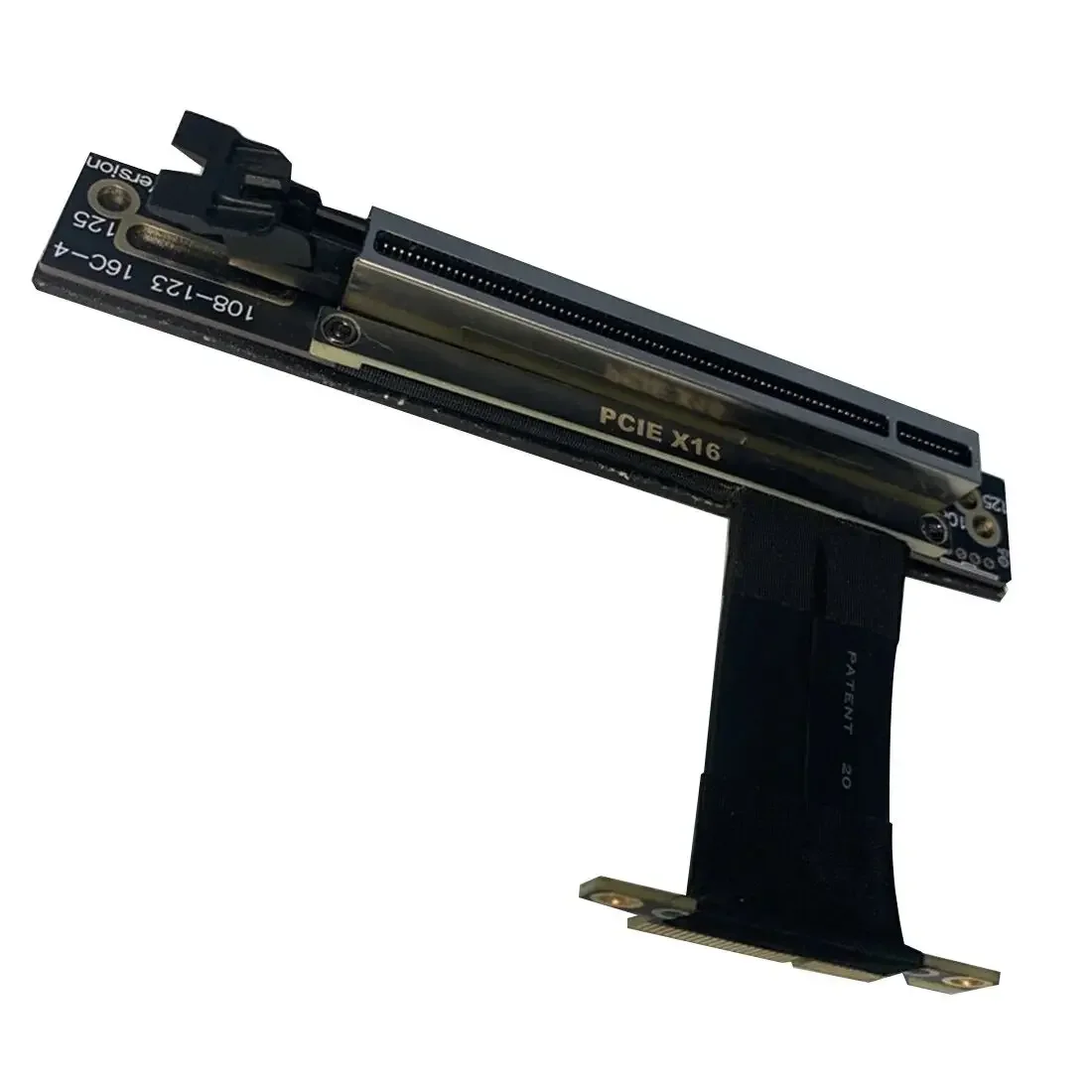 Cable de extensión de tarjeta de vídeo en ángulo recto doble de 90 grados Gen3 PCI Express x4 x8 x16 a x16 Cable elevador para gráficos GPU Vertical - imagen 5