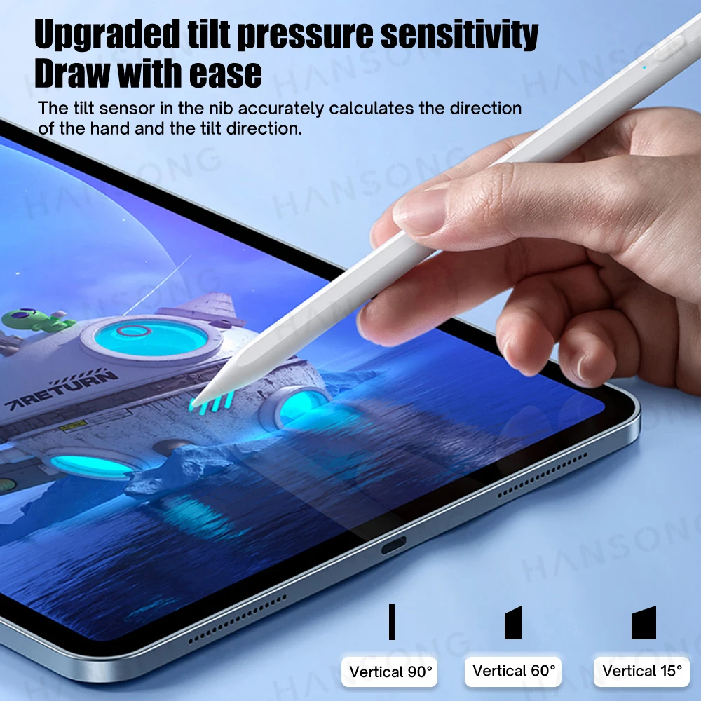 Lápiz óptico con Bluetooth para iPad, accesorio para Apple Pencil 2, iPad 2022, 2021, 2020, 2019, 2018 Pro, 12,9, 11 Air, 10,9, iPad 10,2, 10 °, mini 6 - imagen 4
