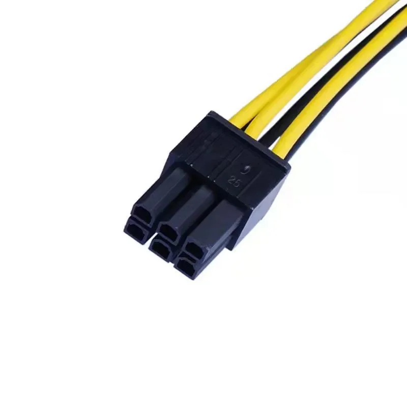 Cable adaptador de corriente PCI Express de 6 pines macho a 8 pines (6 + 2) para fuente de alimentación CoolerMaster Thermaltake con puerto de 6 pines de 0,5 m - imagen 5