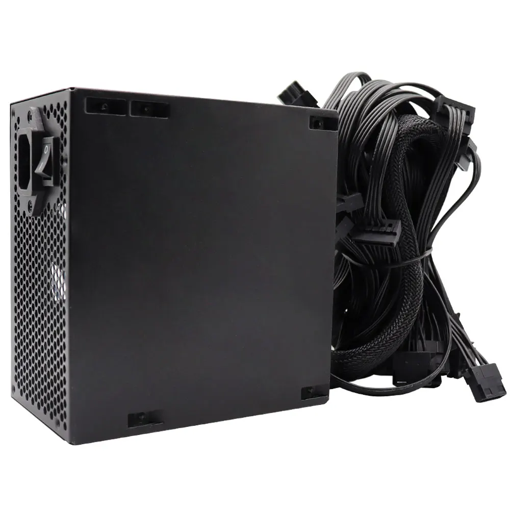 Fuente de alimentación ATX de 800W para ordenador, silenciosa y eficiente para juegos, PC, construcción de 110v, 220v, jugador competitivo, 80PLUS, 110V, 220V - imagen 5