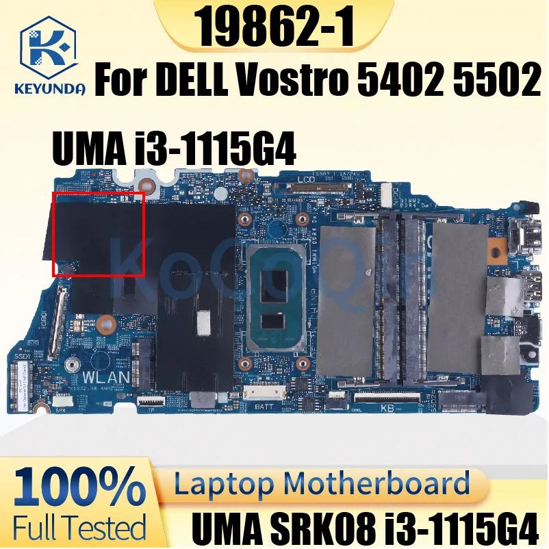 Placa base para portátil UMA i3-1115G4 para DELL Vostro 5402 5502 19862-1 CN-04D2JV 04D2JV probada - imagen 2